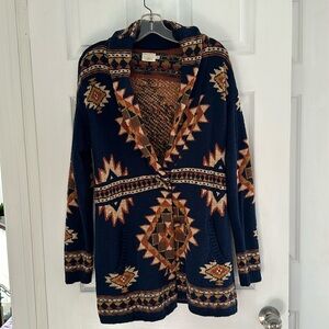 Ladies Faherty B.YELLOWTAIL Lodge Cardigan in Small